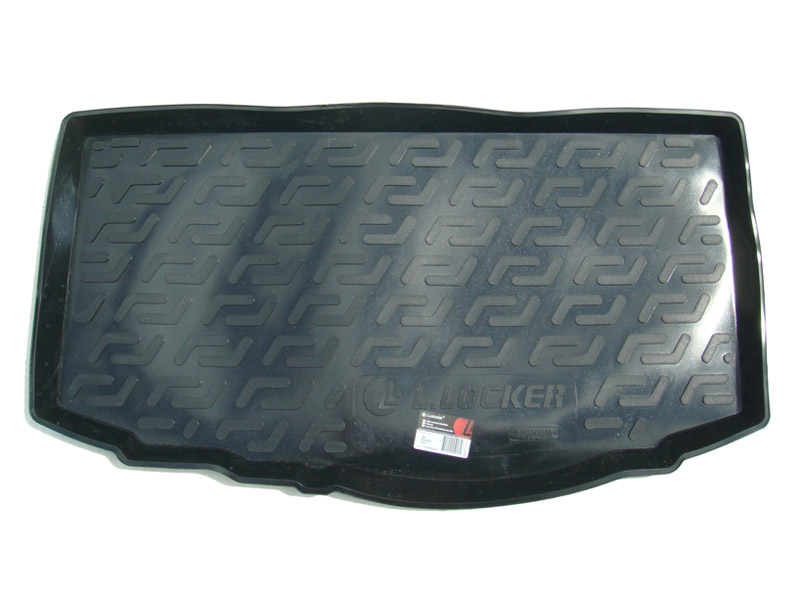 Коврик в багажник KIA Picanto '2011-2017 (хетчбек) L.Locker (черный, пластиковый)
