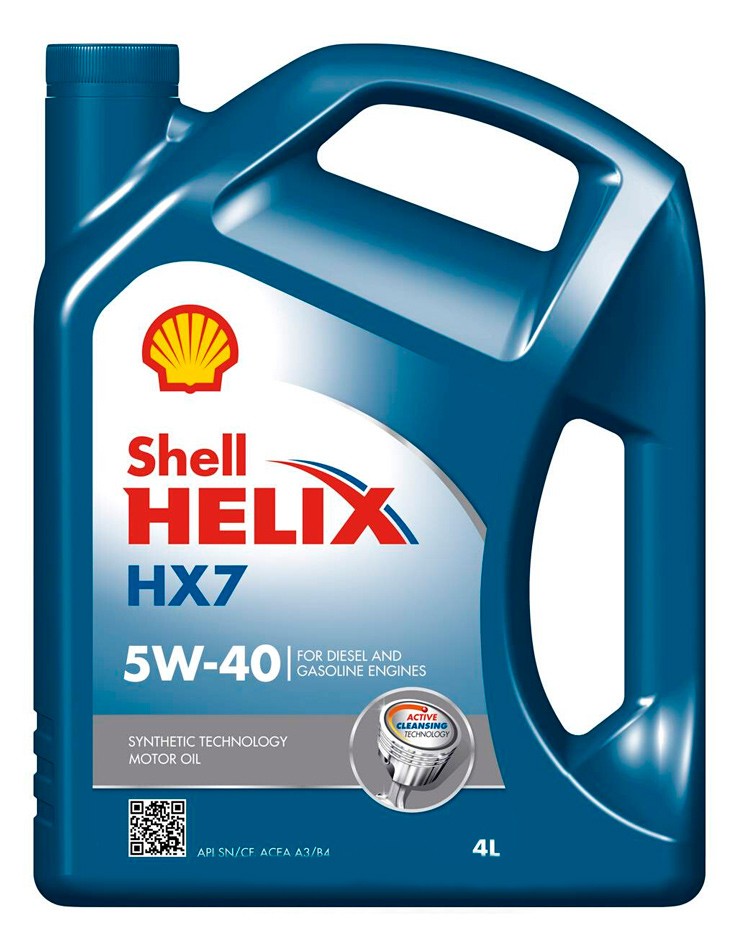 Масло моторное Shell Helix HX7 5W-40 4 л (550040341)