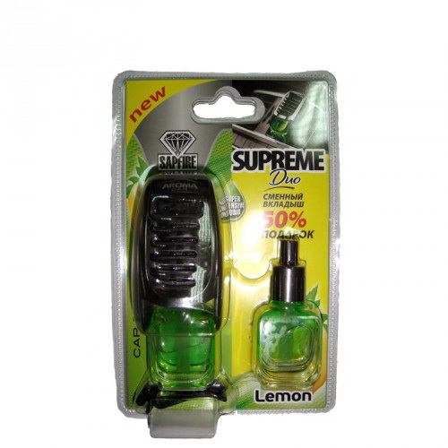 Ароматизатор Sapfire Aroma Car Supreme Duo Лимон 2 шт по 8 мл (5907718922523)