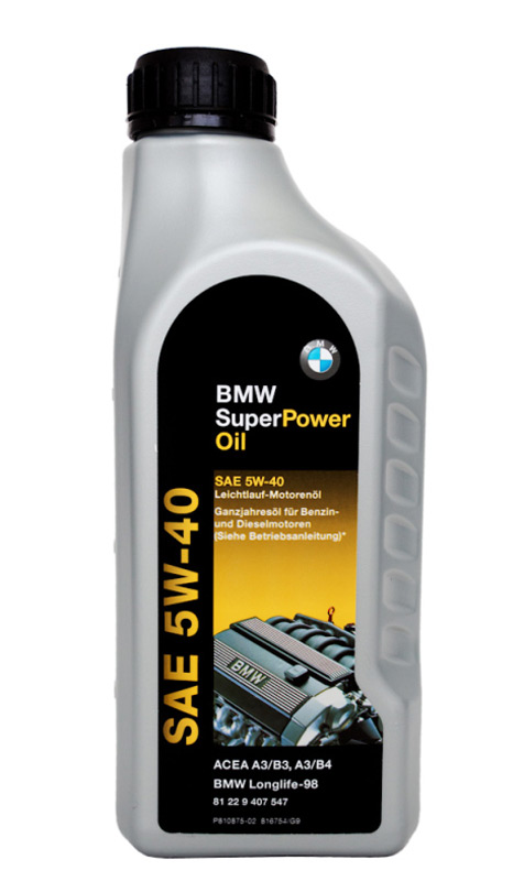 Масло моторное BMW Super Power 5W-40, 1 л, ориг.№ 81229407547
