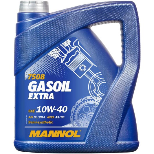 Масло моторное Mannol Gasoil Extra 10W-40 SL/CH-4 4 л (MN7508-4)