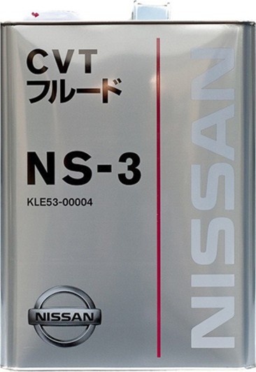 Масло трансмиссионное Nissan CVT Fluid NS-3 4 л (KLE5300004)