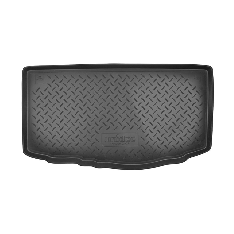 Коврик в багажник KIA Picanto '2011-2017 (хетчбек) Norplast (черный, пластиковый)