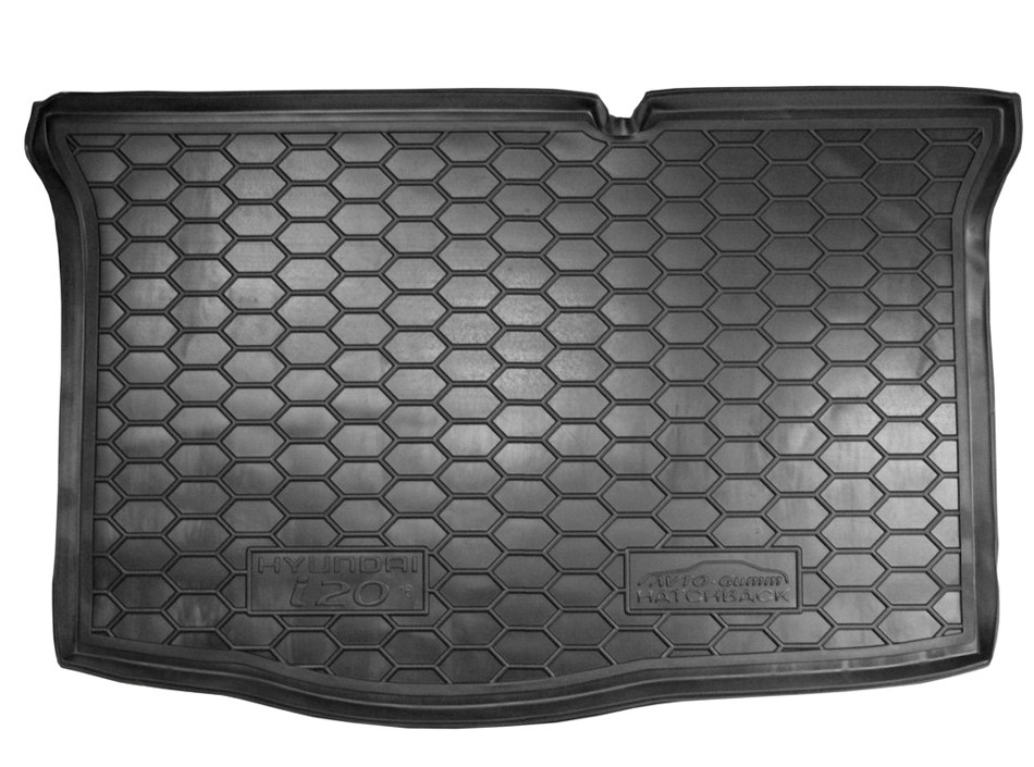 Коврик в багажник Hyundai i20 '2014-2020 Avto-Gumm (черный, полиуретановый)