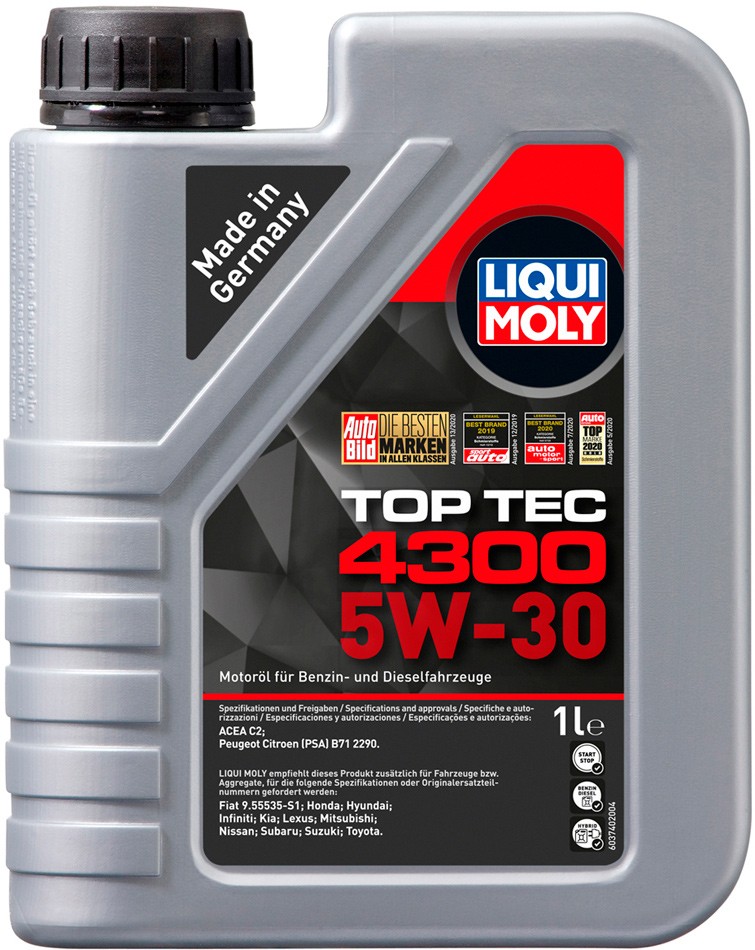 Масло моторное Liqui Moly Top Tec 4300 5W-30 1 л (8030)