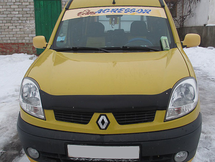 Дефлектор капота Renault Kangoo '2003-2008 (без логотипа) Sim