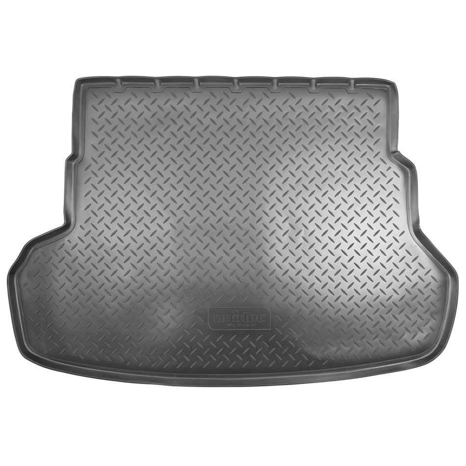 Коврик в багажник KIA Rio '2011-2015 (хетчбек) Norplast (черный, пластиковый)