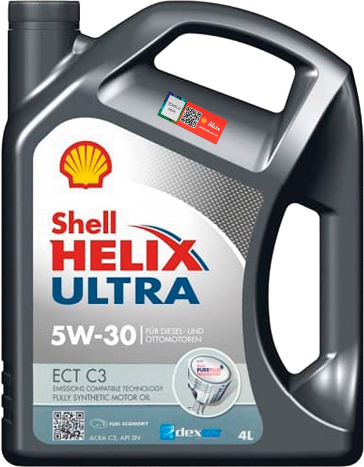 Масло моторное Shell Helix Ultra ECT C3 5W-30 4 л (1057)