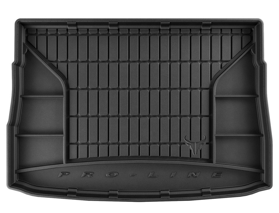 Коврик в багажник Volkswagen Golf 8 '2020-> (хетчбек, нижний) Frogum (черный, резиновый)