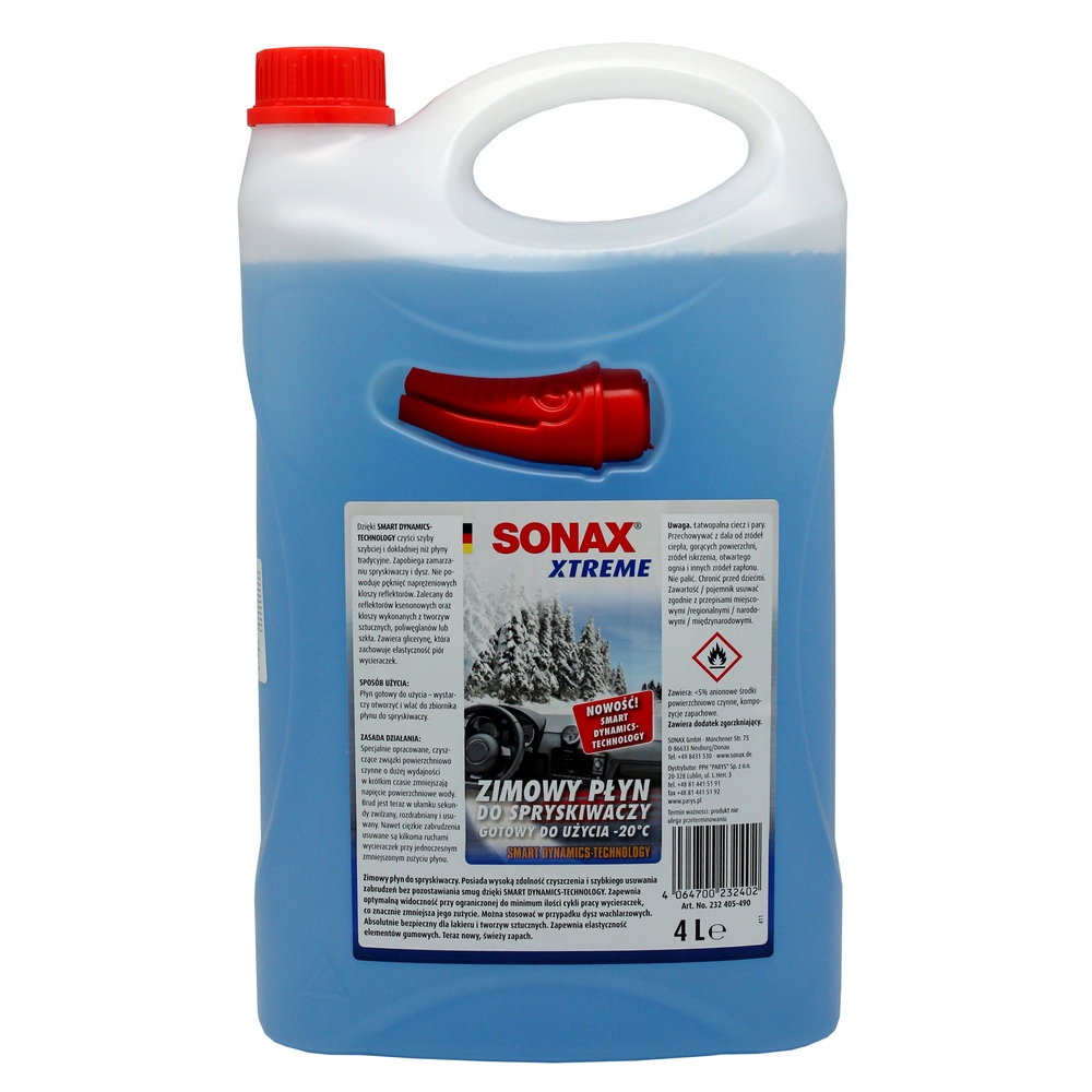 Жидкость в бачок омывателя Sonax Xtreme NanoPro -20 °C 4 л (4064700232405)