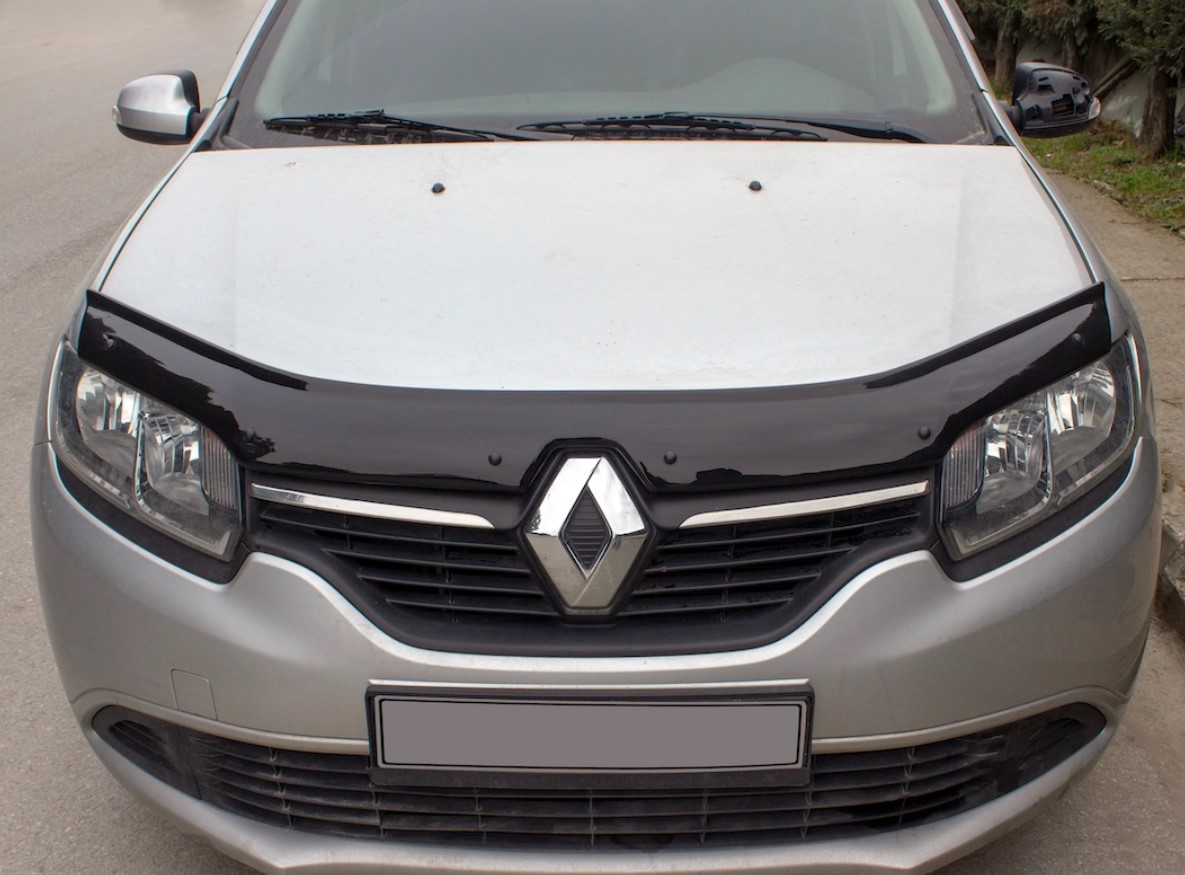 Дефлектор капота Renault Logan MCV '2013-> EuroCap