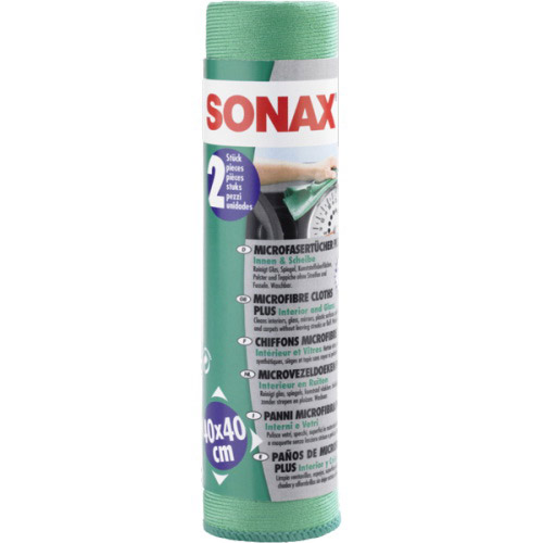 Салфетка Sonax для салона и стекла из микрофибры 2 шт (4064700416543)