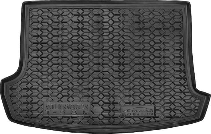 Коврик в багажник Volkswagen T-Roc '2017-> (верхний) Avto-Gumm (черный, полиуретановый)