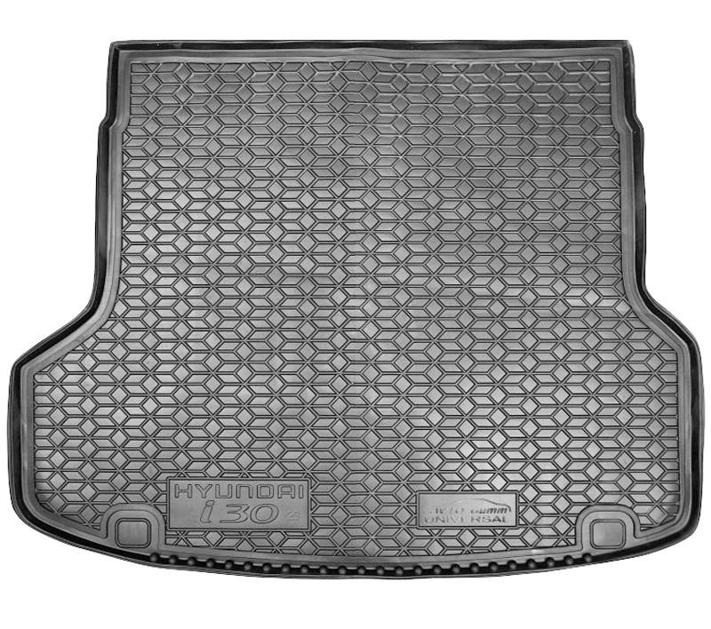 Коврик в багажник Hyundai i30 '2017-> (универсал) Avto-Gumm (черный, пластиковый)