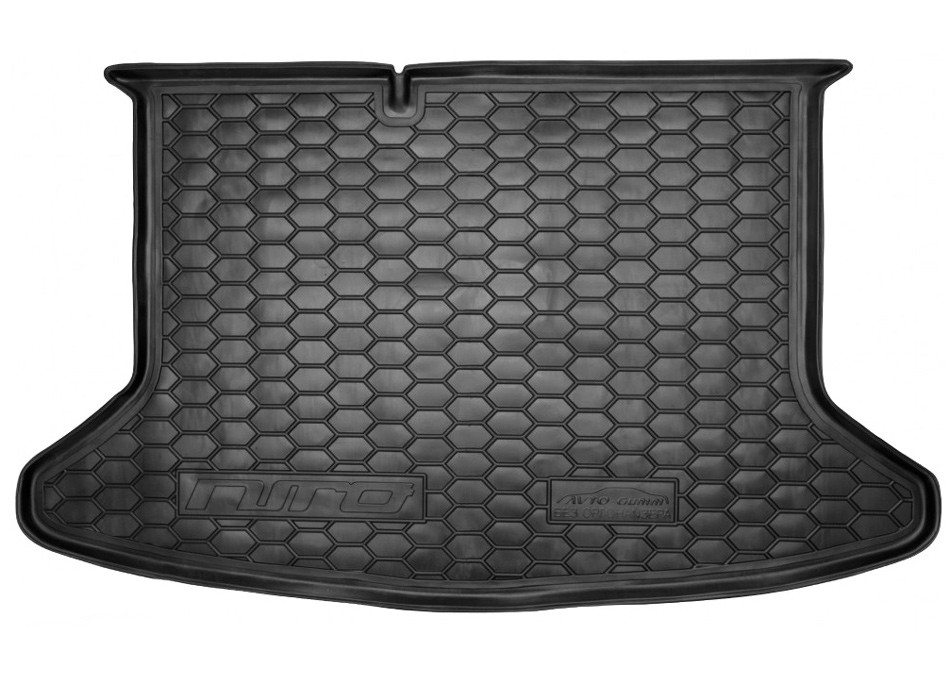 Коврик в багажник KIA Niro '2016-> (без органайзера) Avto-Gumm (черный, полиуретановый)