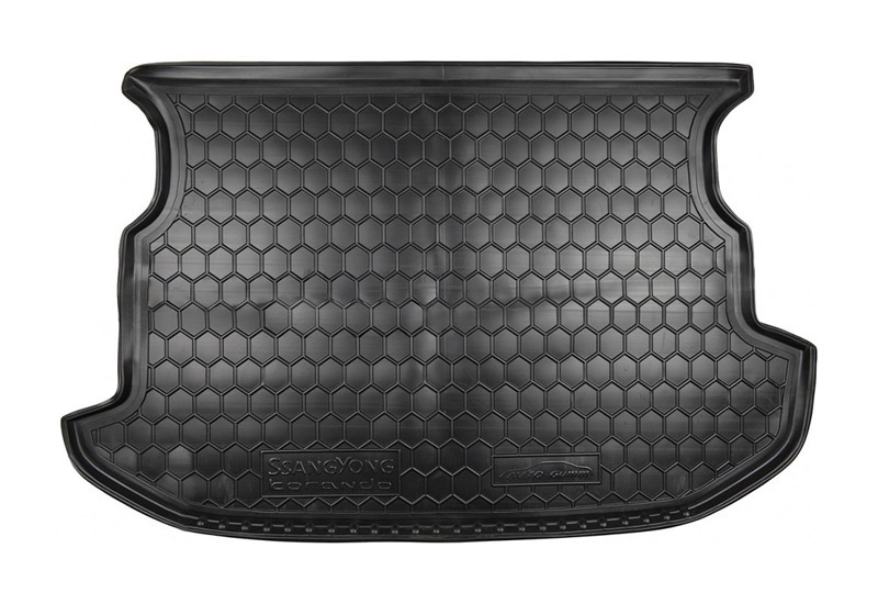Коврик в багажник SsangYong Korando '2010-2019 Avto-Gumm (черный, полиуретановый)