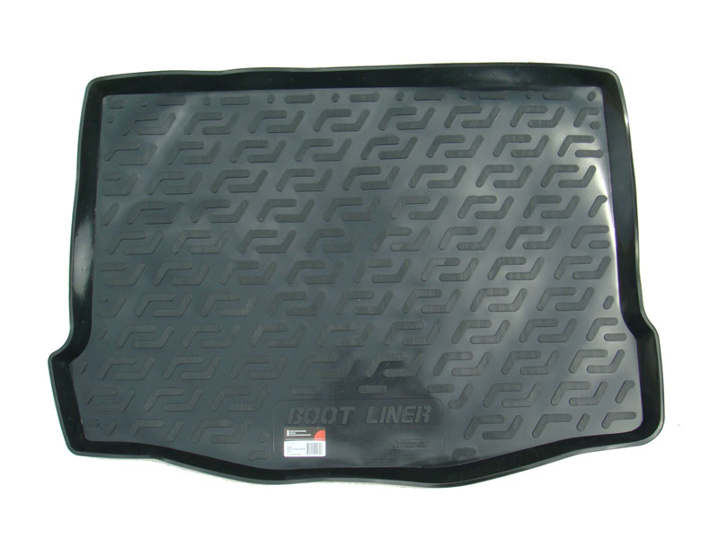 Коврик в багажник Ford Focus '2010-2019 (хетчбек) L.Locker (черный, пластиковый)