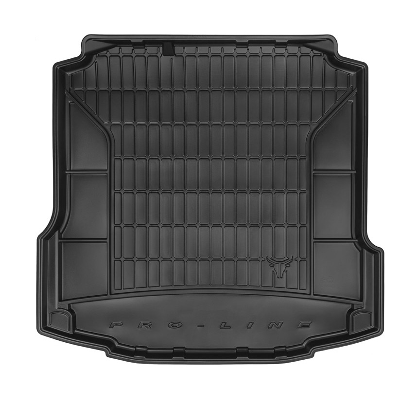Коврик в багажник Skoda Rapid '2012-> (седан, без боковых углублений) Frogum (черный, резиновый)