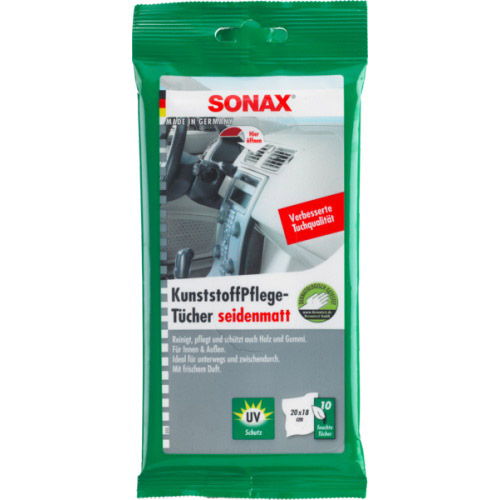 Салфетки для очистки пластика Sonax 10 шт (4064700415805)