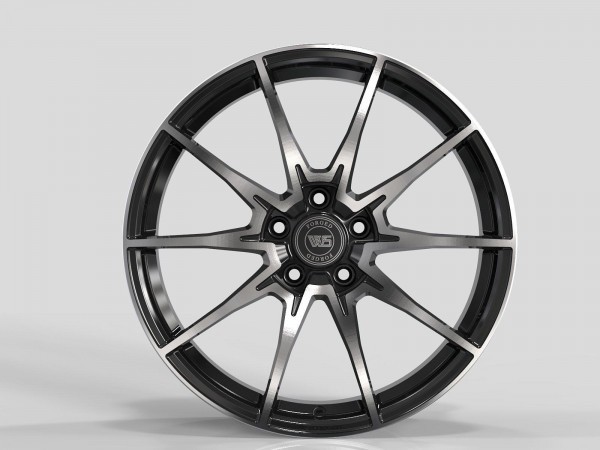 Диски R19 5x114.3 50 8.5J h 64.1 WS2260 GLOSS BLACK MACHINED FACE FORGED
