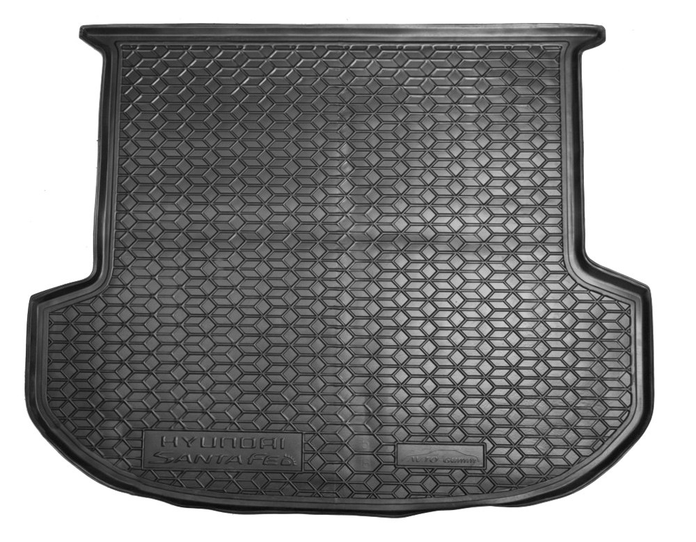 Коврик в багажник Hyundai Santa Fe '2018-2020 (5-ти местный) Avto-Gumm (черный, полиуретановый)