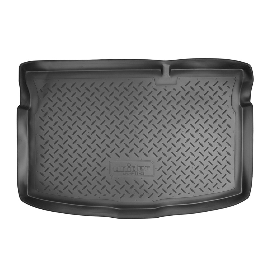 Коврик в багажник Mazda 2 '2007-2014 (хетчбек) Norplast (черный, пластиковый)
