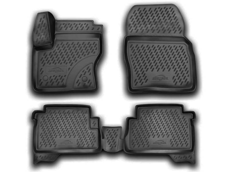 Коврики в салон Ford Kuga '2013-2019 (3D) Cartecs (черные)