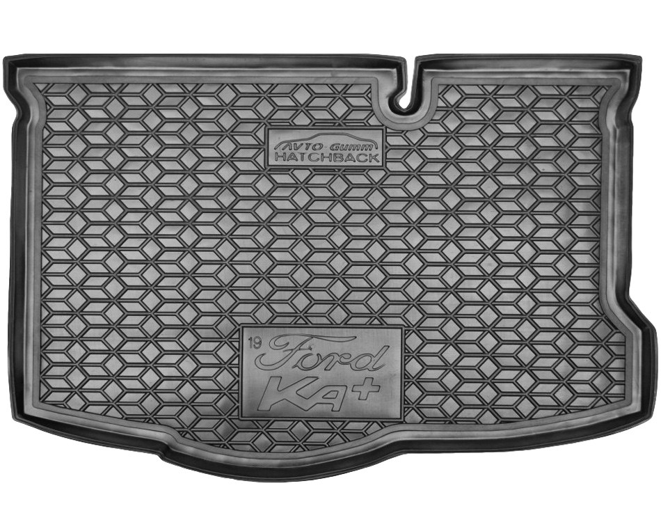Коврик в багажник Ford KA '2016-> Avto-Gumm (черный, пластиковый)