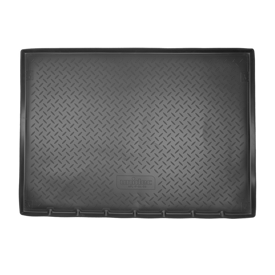 Коврик в багажник Citroen Berlingo '2008-2018 (пассажирский, 5 дверей) Norplast (черный, пластиковый)