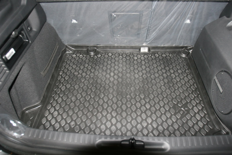 Коврик в багажник Citroen DS4 '2010-> (хетчбек, с сабвуфером) Novline-Autofamily (черный, полиуретановый)