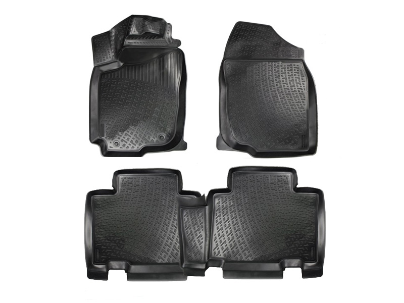 Коврики в салон Toyota RAV4 '2013-2019 (3D) L.Locker (черные)