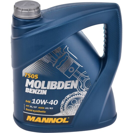 Масло моторное Mannol Molibden 10W-40 SL/CF 4 л (MN7505-4)