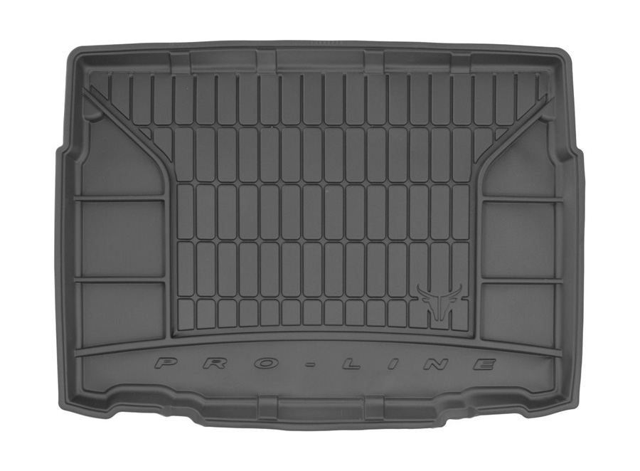 Коврик в багажник Citroen C3 Aircross '2017-> (нижняя полка) Frogum (черный, резиновый)