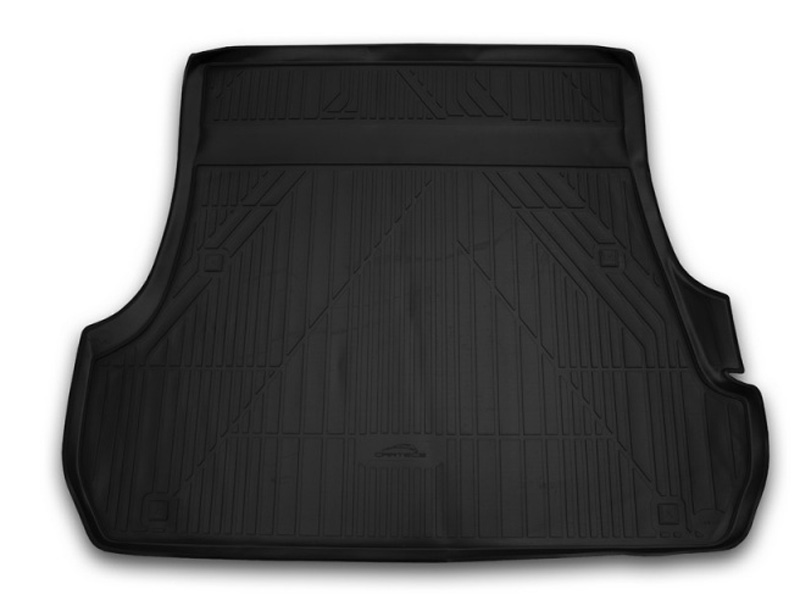 Коврик в багажник Lexus LX '2015-2021 (5-ти местный) Cartecs (черный, полиуретановый)