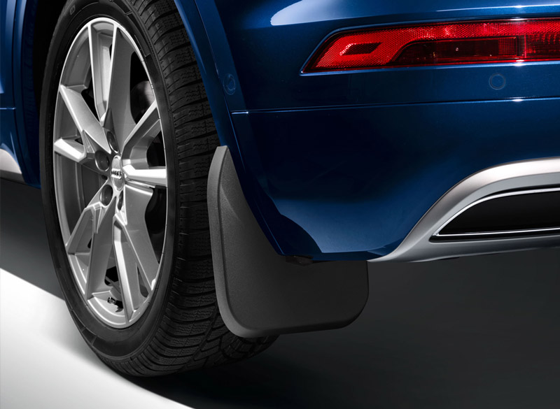 Брызговики Audi Q5 '2016-> (задние, S-Line, оригинальные, № 80A075106 ) VAG
