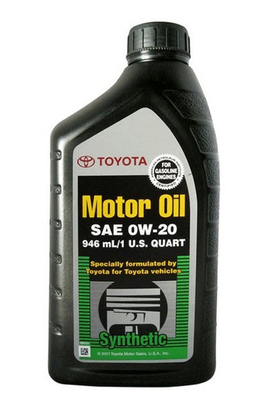 Масло моторное TOYOTA MOTOR OIL 0W-20, 0,946 л, ориг. № 00279-0WQTE