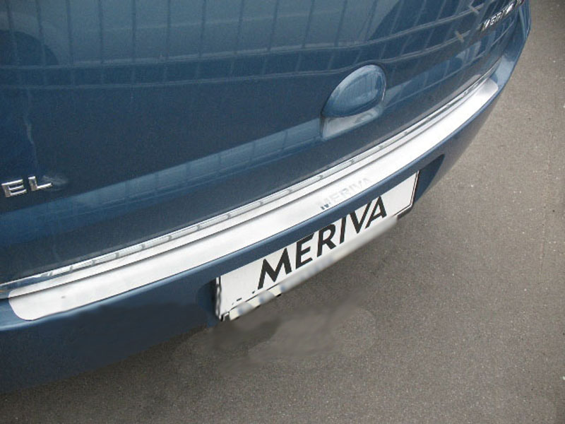 Накладка на бампер Opel Meriva (B) '2010-> (прямая, исполнение Premium) NataNiko