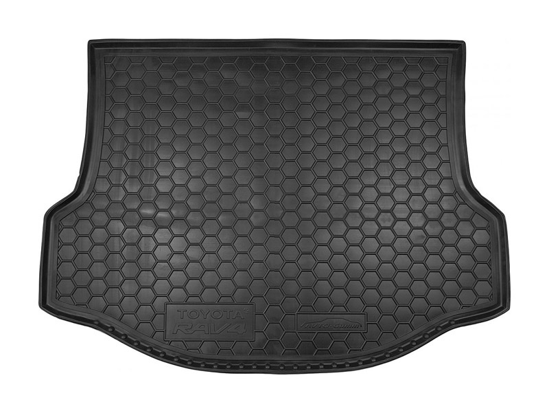 Коврик в багажник Toyota RAV4 '2013-2019 (с докаткой) Avto-Gumm (черный, пластиковый)