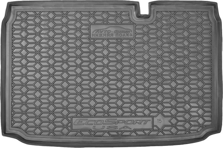 Коврик в багажник Ford EcoSport '2017-> (нижняя полка) Avto-Gumm (черный, пластиковый)