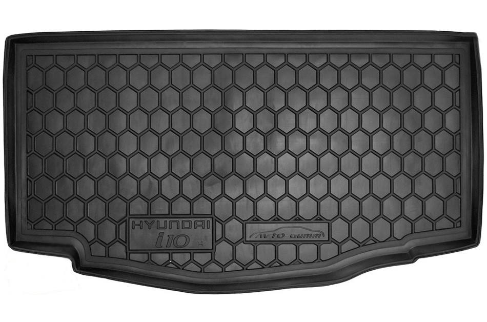 Коврик в багажник Hyundai i10 '2013-2019 Avto-Gumm (черный, полиуретановый)