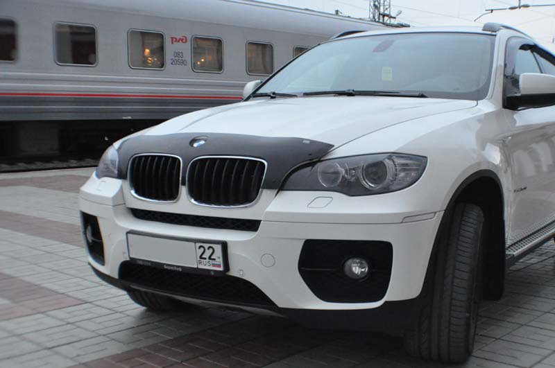 Дефлектор капота BMW X6 (E71) '2008-2014 (без логотипа) Sim