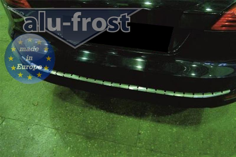 Накладка на бампер Ford Mondeo '2010-2014 (с загибом, универсал, сталь) Alufrost