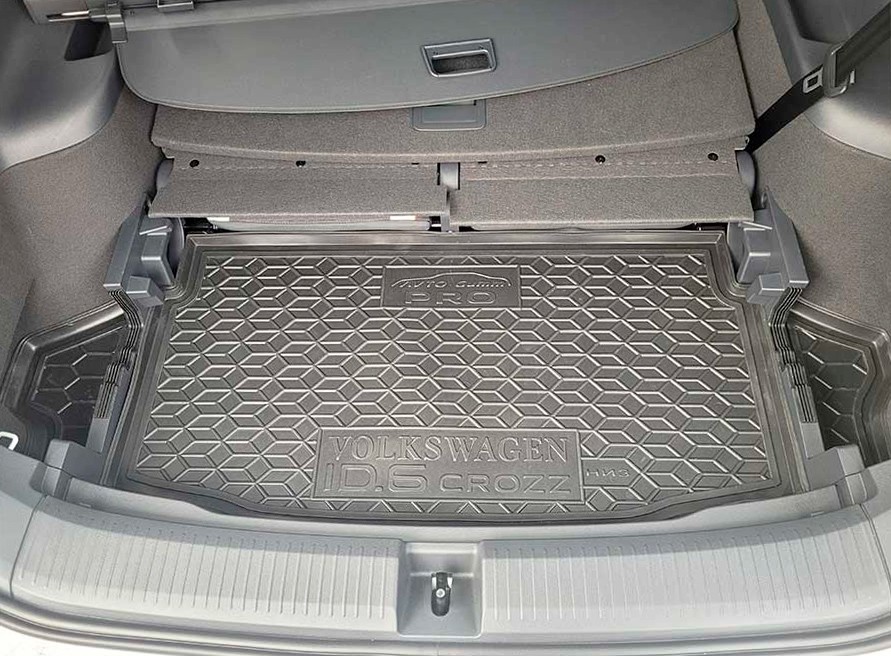 Коврик в багажник Volkswagen ID6 '2021-> (Pro, нижняя полка) Avto-Gumm (черный, пластиковый)