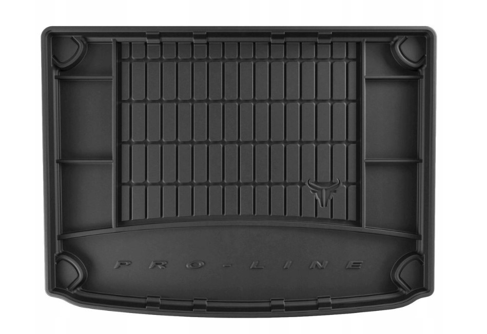 Коврик в багажник KIA Niro '2016-> (Hybrid, с органайзером) Frogum (черный, резиновый)