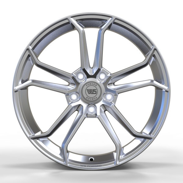 Диски R18 5x120 50 8.0J h 65.1 WS1344 FULL BRUSH SILVER FORGED