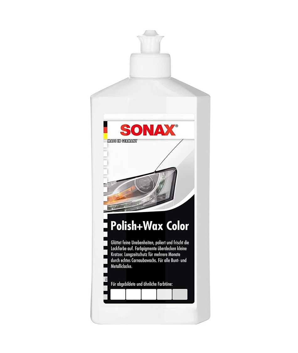 Полироль цветной Sonax NanoPro с воском (белый) 500 мл Sonax (4064700296008)