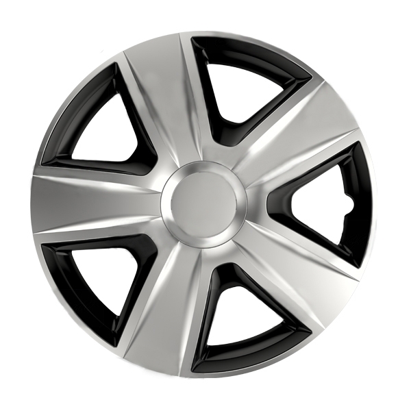 Колпаки на колеса (комплект 4 шт., модель Esprit RC Silver&Black, размер 14 дюймов) Elegant