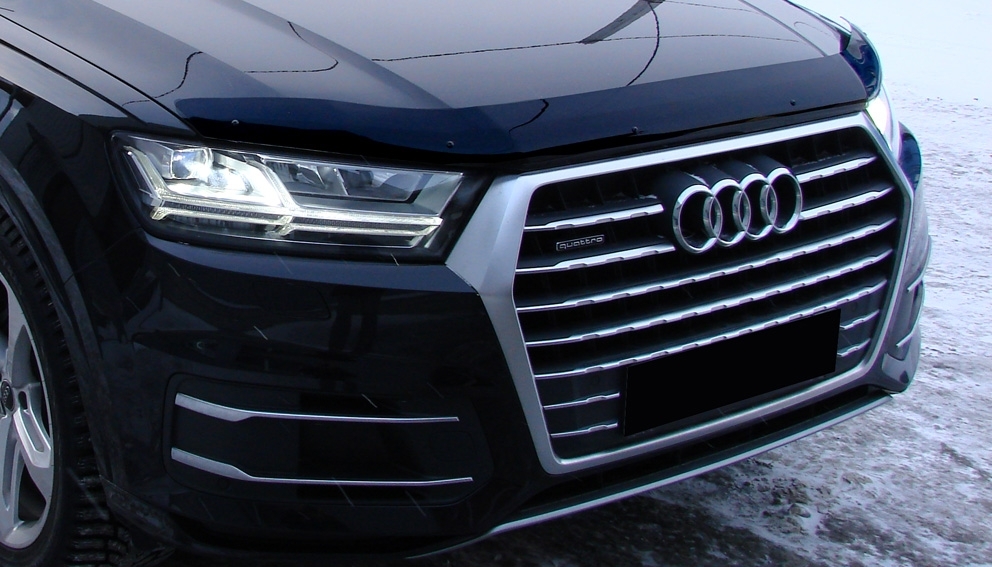 Дефлектор капота Audi Q7 '2015-> (без логотипа) Sim