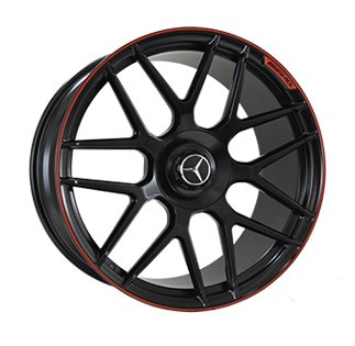 Диски R21 5x130 33 10.0J h 84.1 MR957 SATIN-BLACK-WITH-RED-STRIP FORGED