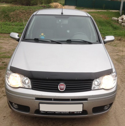 Дефлектор капота Fiat Albea '2004-2012 (без логотипа) Sim